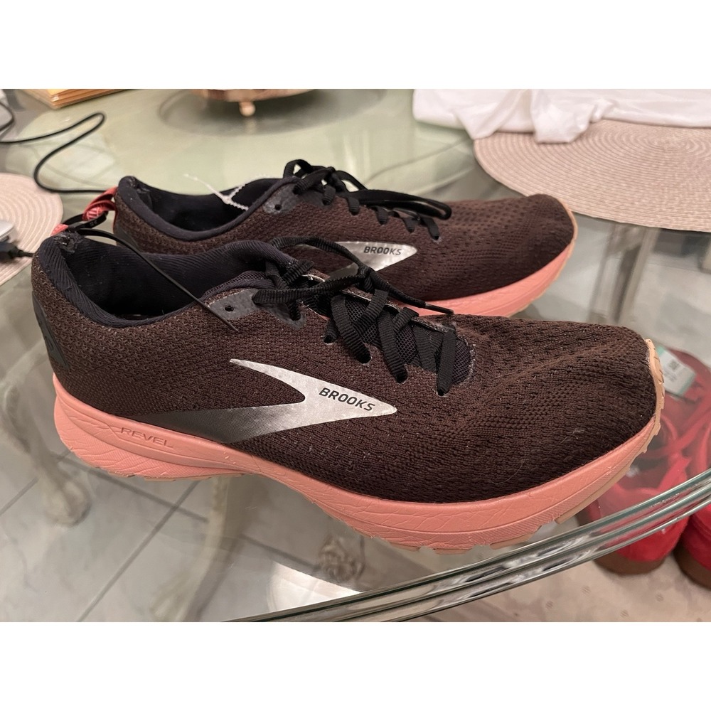 Brooks Revel 4 Road Running Shoes Women's Size 9.5 Black Pink